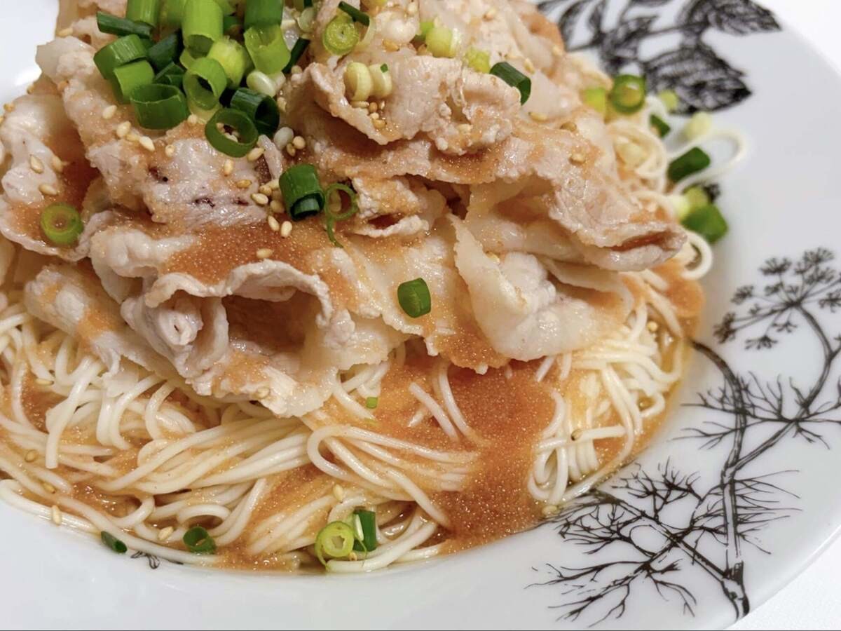 かねふく公式「明太豚しゃぶそうめん」のレシピ