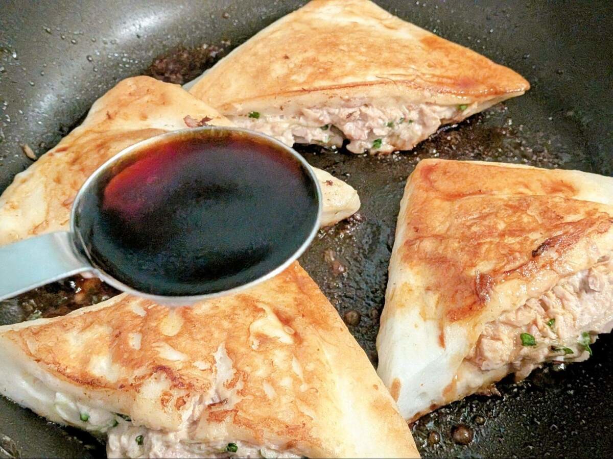 村上農園さん「ツナマヨはんぺん焼き」のレシピ
