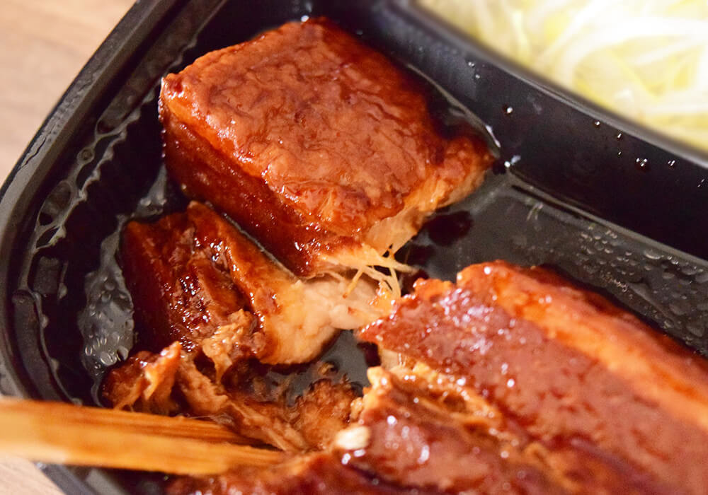 吉野家「厚切り豚角煮定食（テイクアウト）」実食レポ