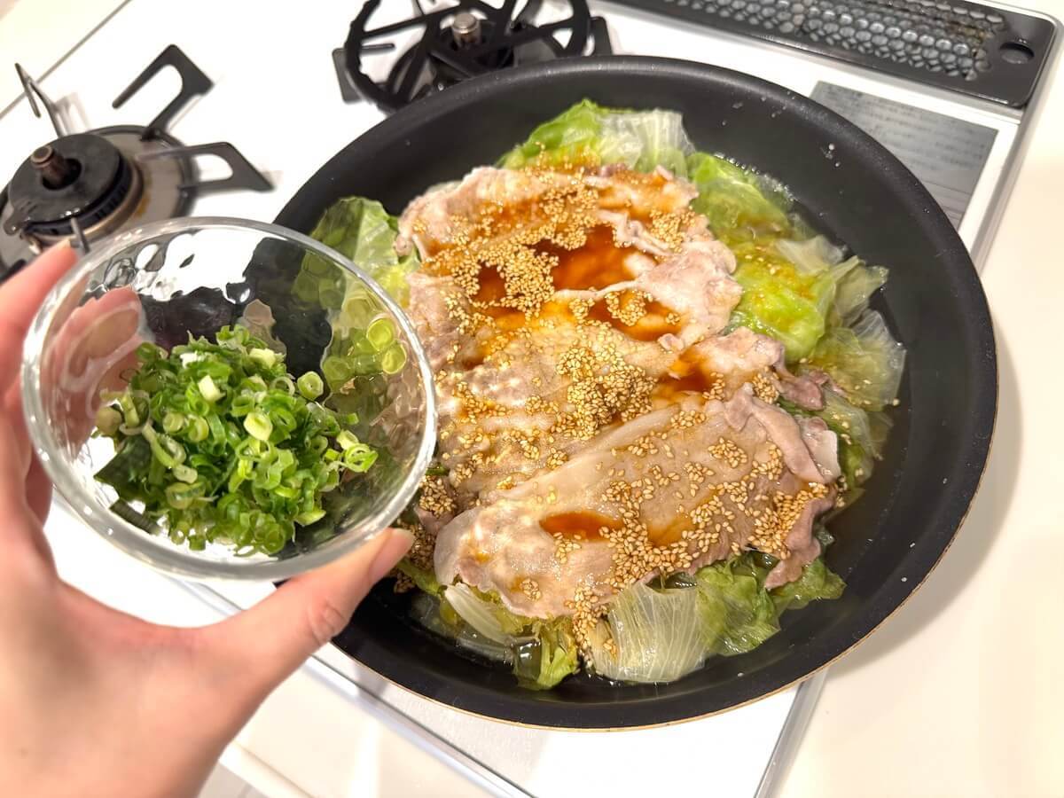 豚レタス蒸し