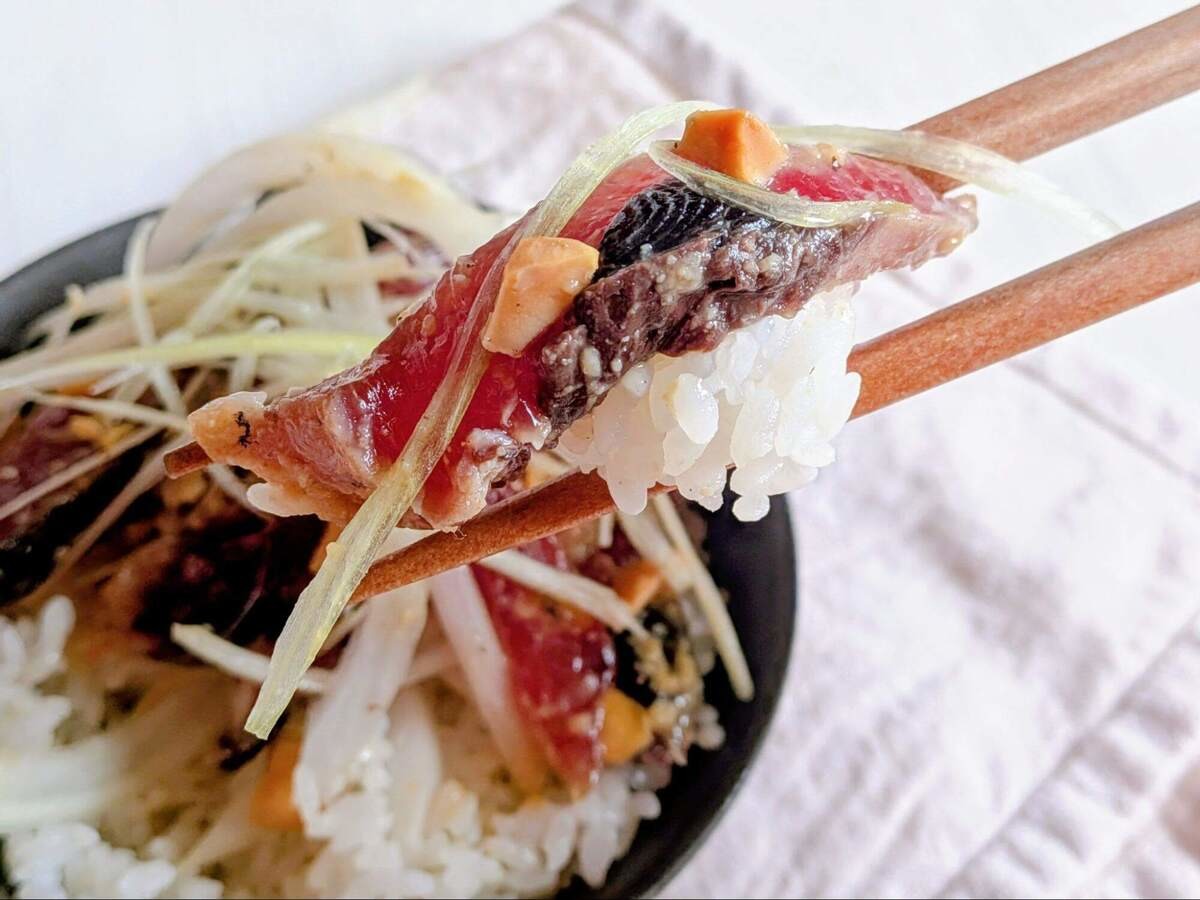 三宅隆二さん「かつおのたたき丼」のレシピ