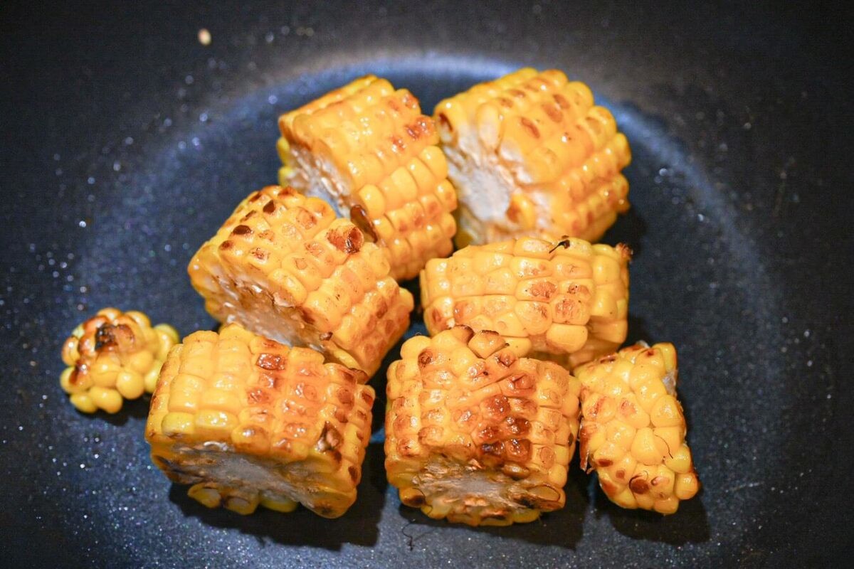 オリジナルレシピ「焼きトウモロコシのめんつゆバター」