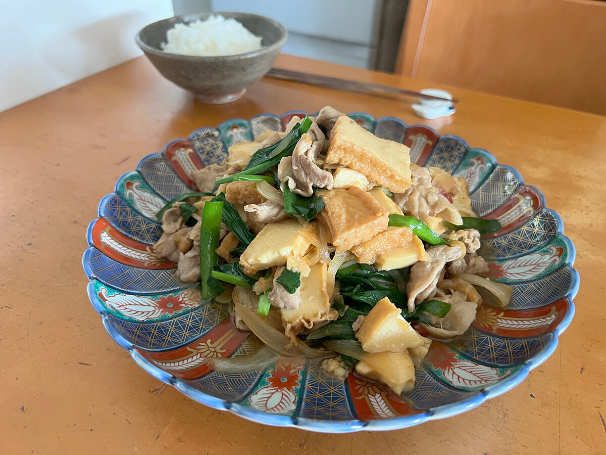 厚揚げと豚肉の旨い奴