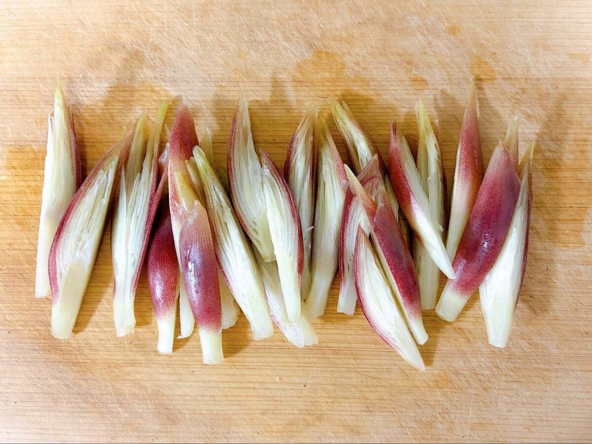 みょうがとキャベツの甘酢漬け