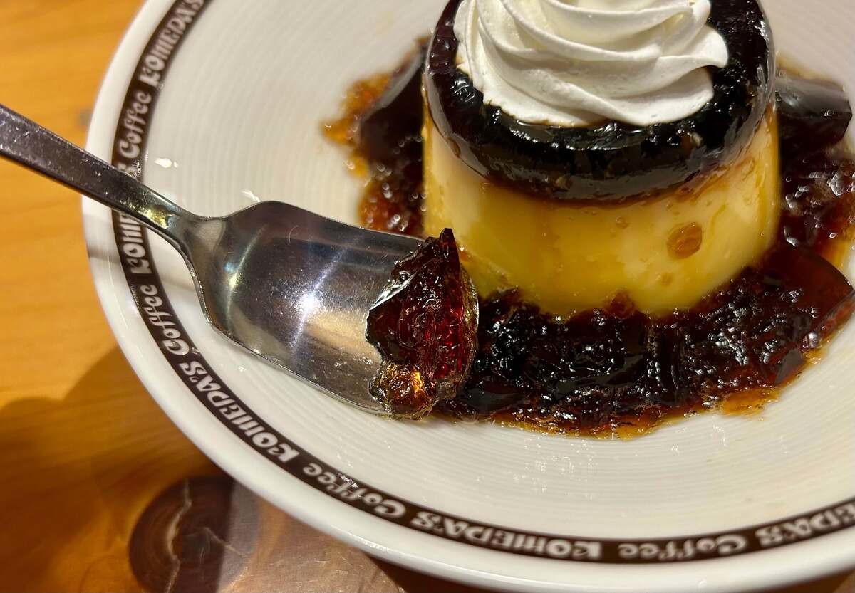 コメダ珈琲の「珈琲所のプリン」