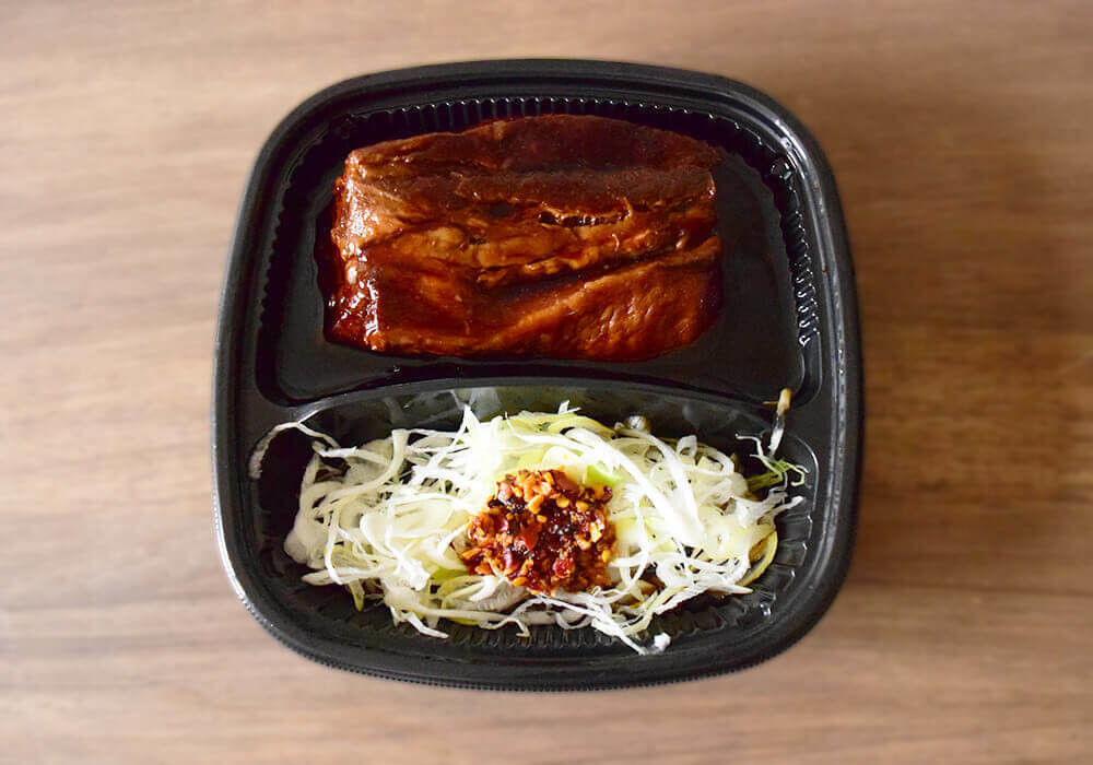 吉野家「厚切り豚角煮定食（テイクアウト）」実食レポ