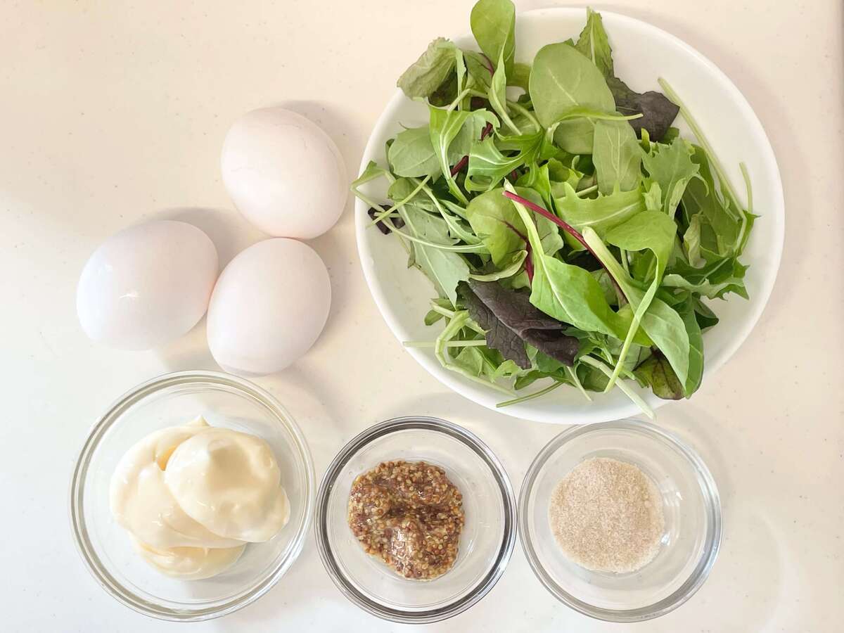 大原千鶴さん「ウフマヨ巣ごもりサラダ」