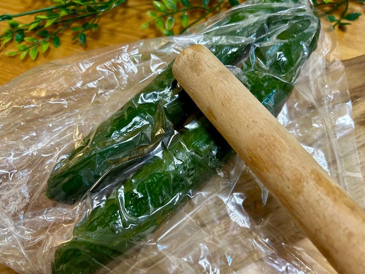 永谷園公式レシピの「梅干茶づけできゅうりのたたき」