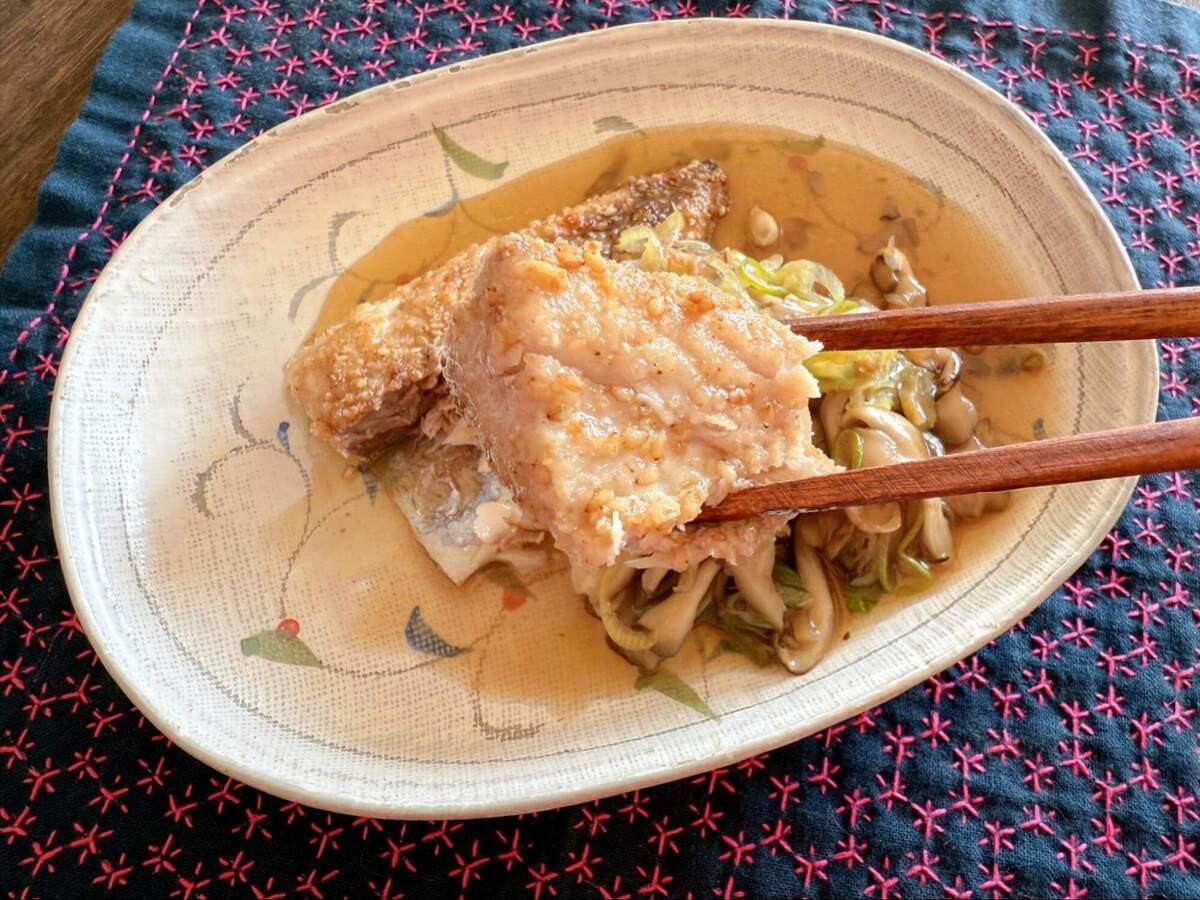 笠原将弘さん「サバのマイタケあんかけ」