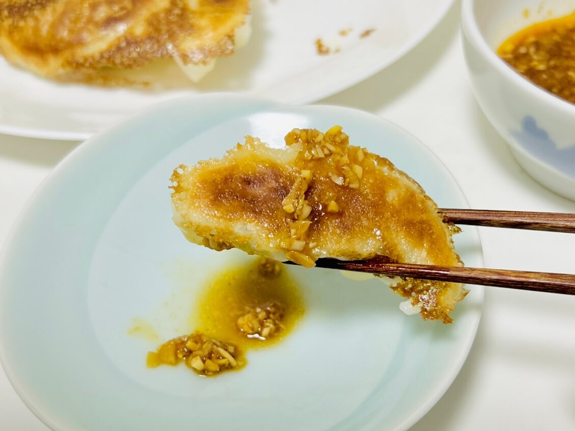 「香味ねぎソースがけギョーザ」