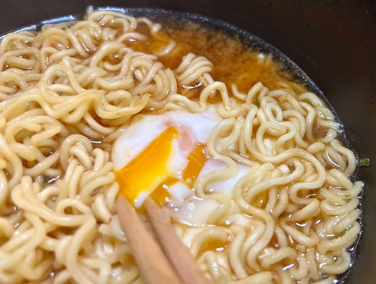 レンジで作れるインスタントラーメン