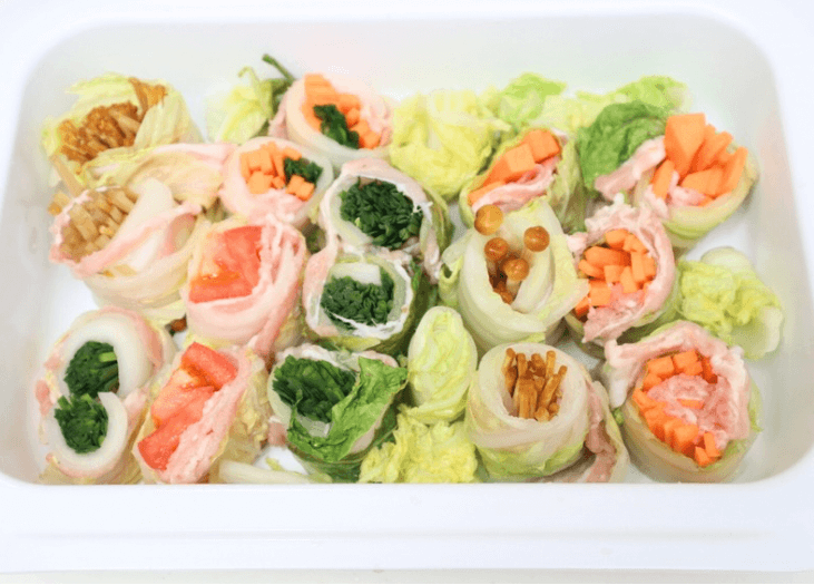 「うま塩バターロール白菜鍋」