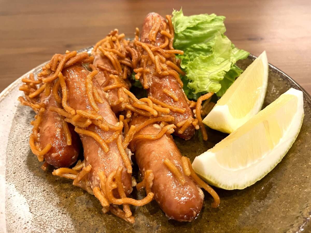 丸大食品「ウインナーのベビースターラーメン衣揚げ」