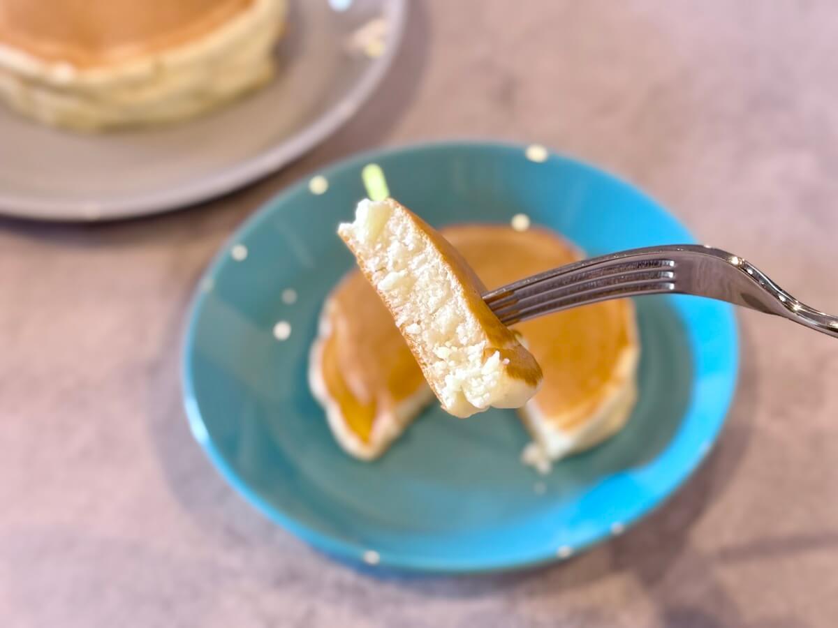 水だけでもちもちホットケーキ