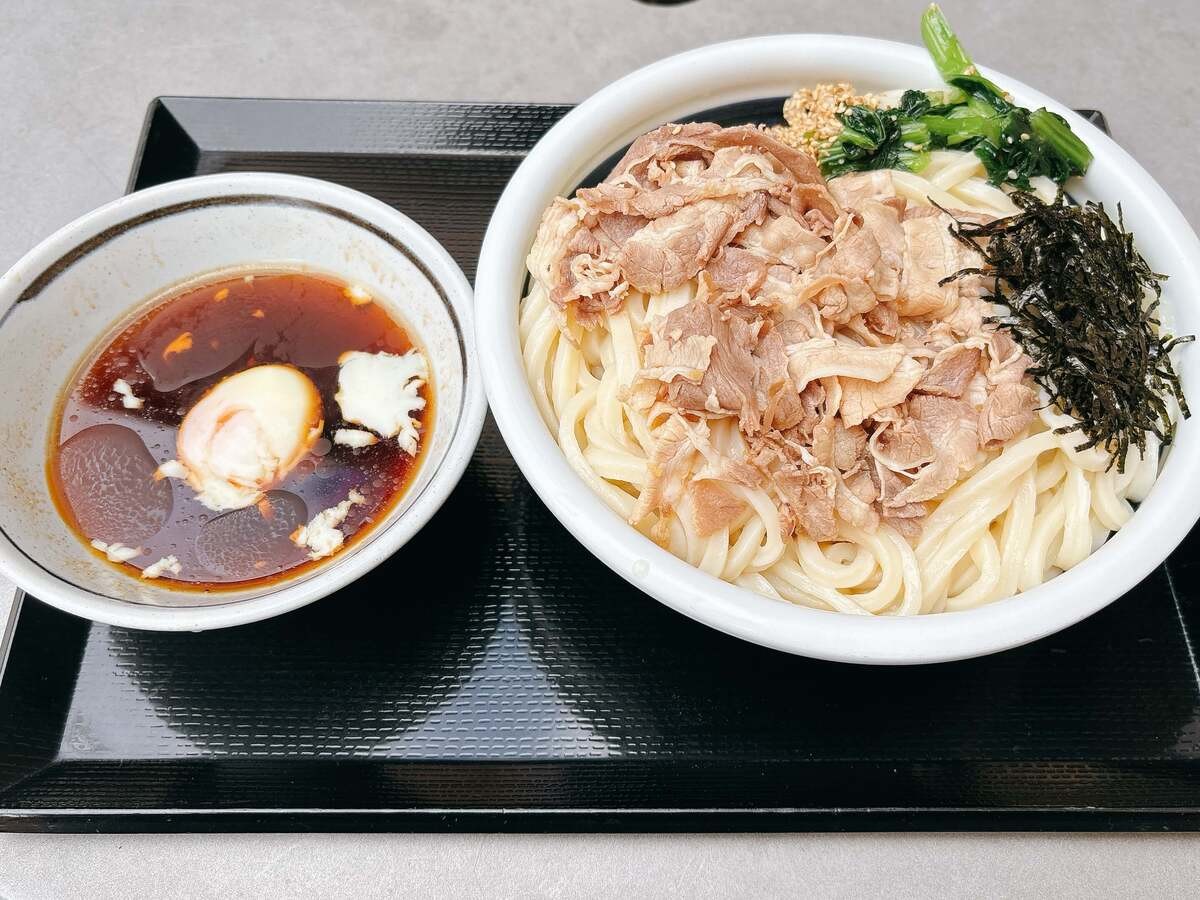 丸亀製麺「旨辛豚つけ汁うどん」
