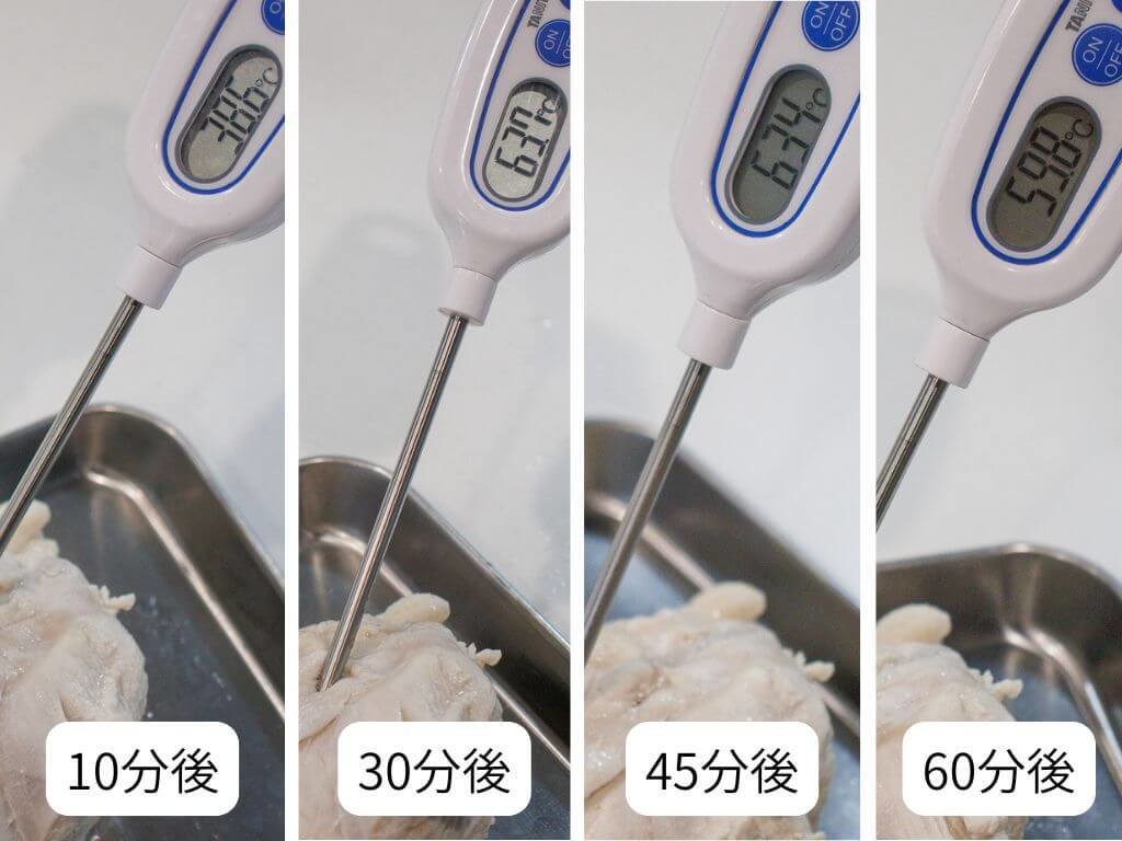自家製鶏ハムの低温調理
