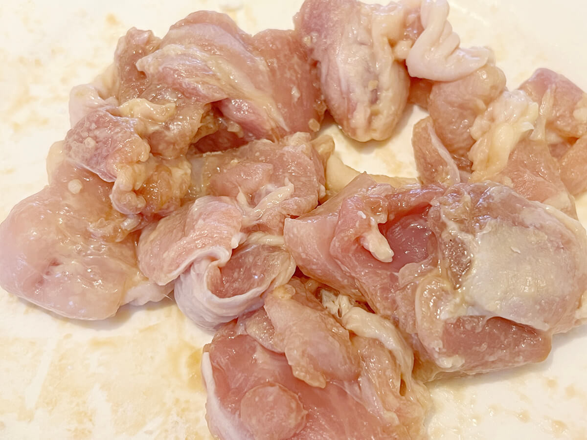 ブロッコリーと鶏肉の塩レモン炒め