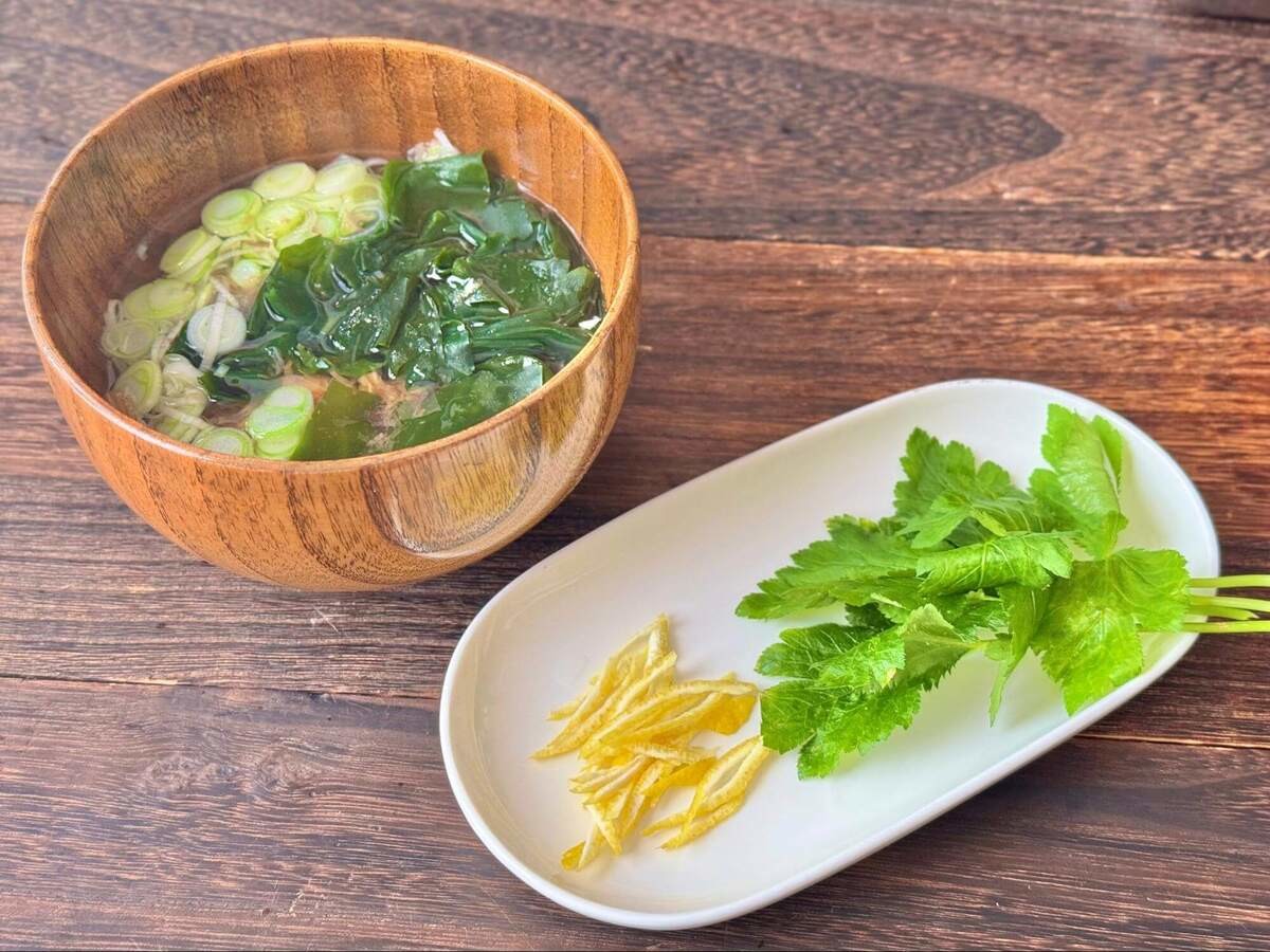 和田明日香さん「即席余り物お吸い物」