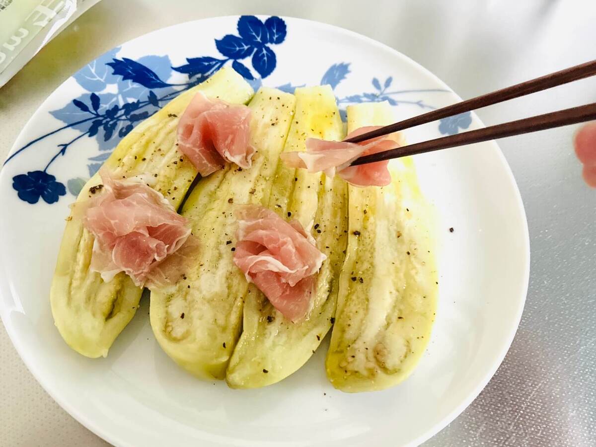冷やし蒸しなす