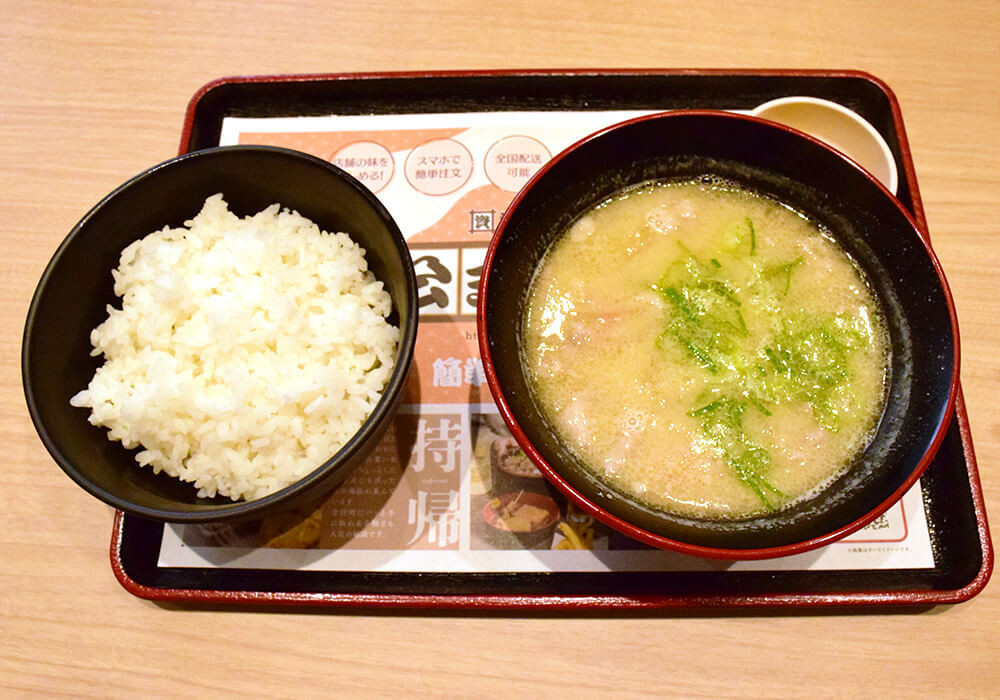 資さんうどん「豚汁ライス」実食レポ