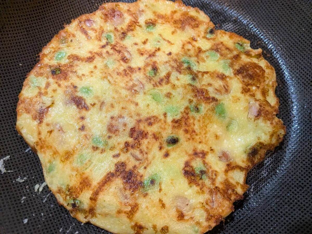 豆腐のチヂミ風