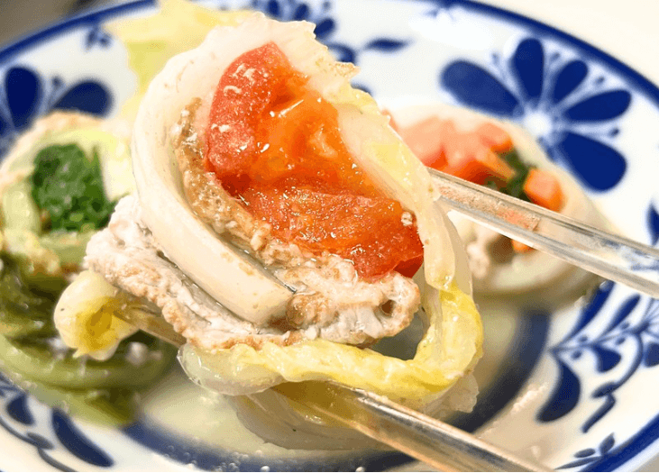 「うま塩バターロール白菜鍋」