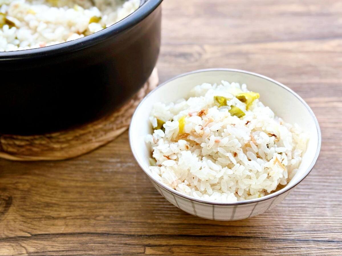 長谷川あかりさん「長ねぎとベーコンの炊き込みごはん」