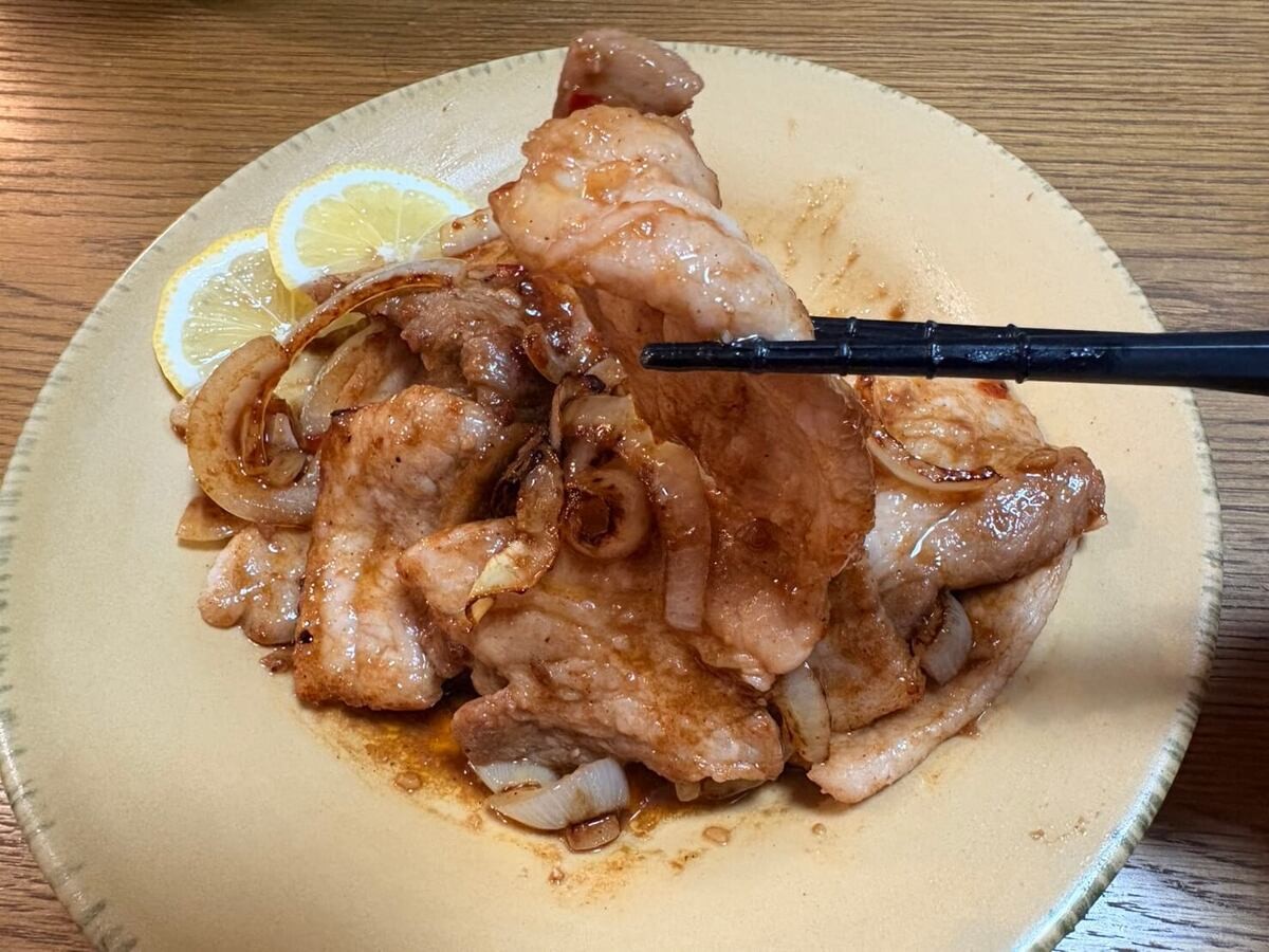 豚バラの中華風焼肉