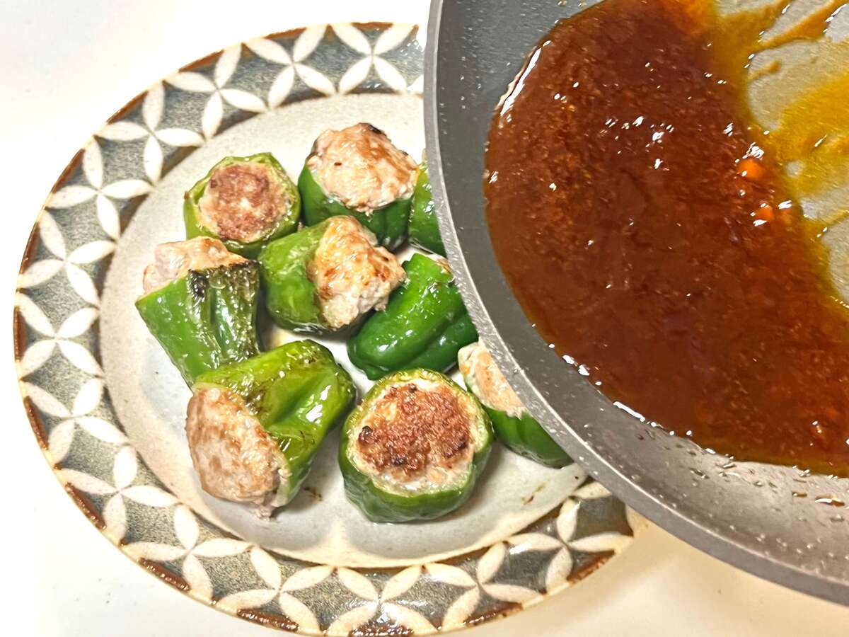 岩崎ファームさん「ピーマンの肉詰め」