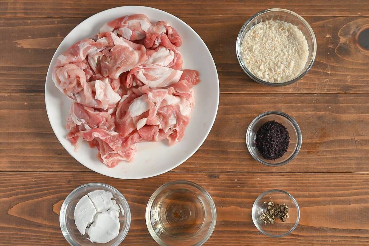 「ゆかりの豚こまとんかつ」レシピ