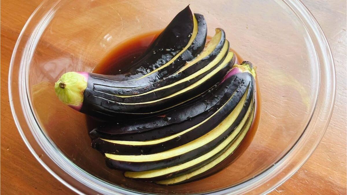 爆速ナスの煮浸し風