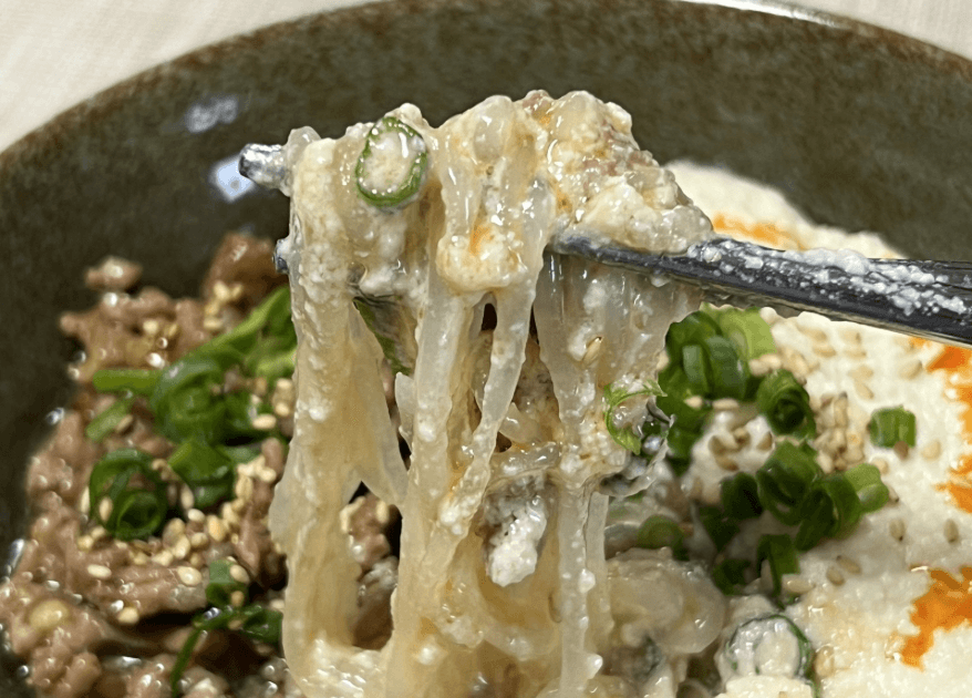 「クリーミー麻婆しらたき麺」
