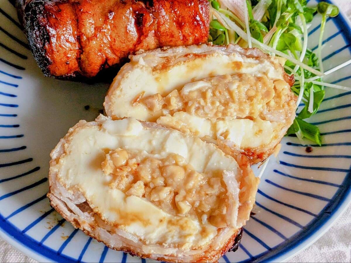 亜希さん「かさまし厚揚げステーキ」