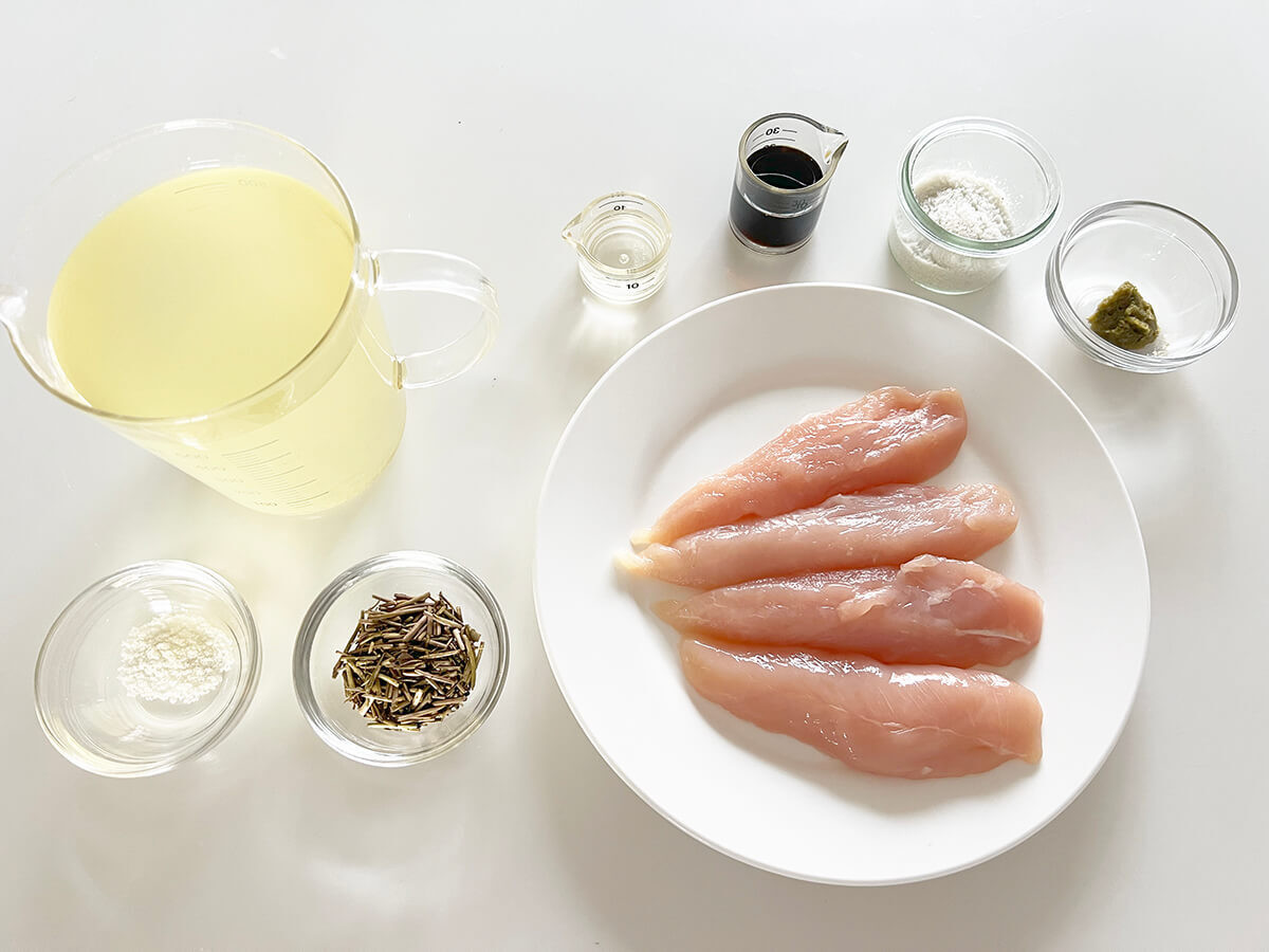 ささ身柚子こしょう茶漬け