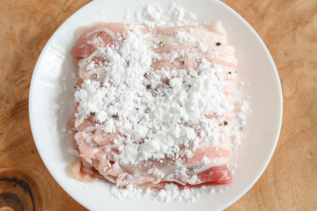 豚バラ肉の大葉チーズ