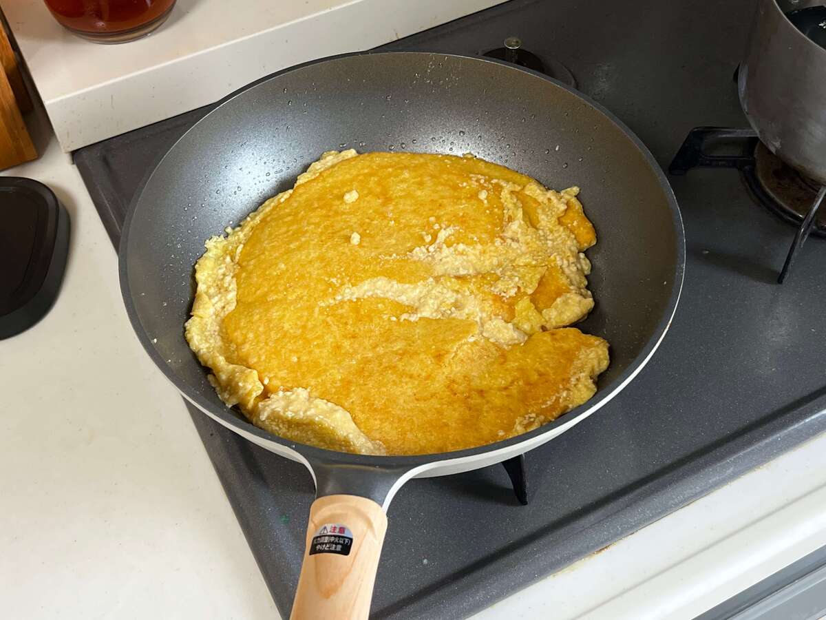 卵と豆腐で！もっちりお好み焼き風