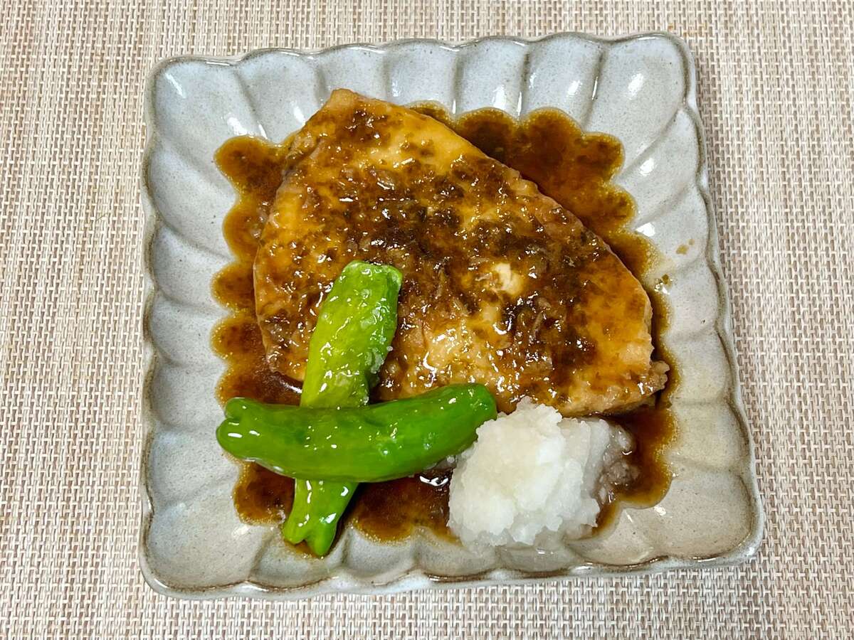 カジキの照り焼き みぞれ添え