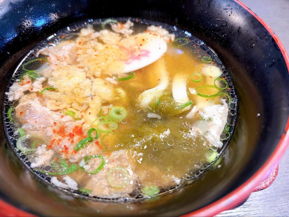 肉ごぼ天うどん