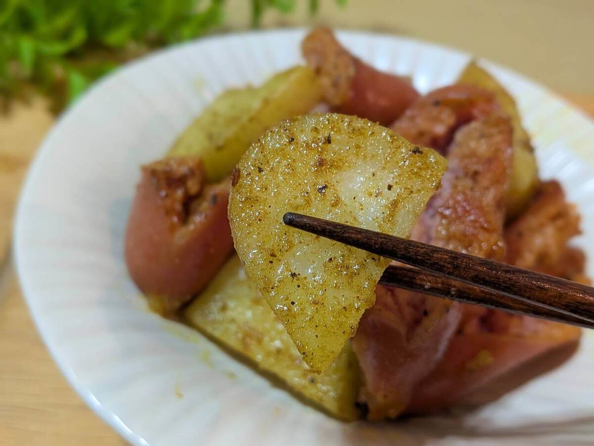 千鳥・大悟さん「カレー粉じゃがウインナー」のレシピ