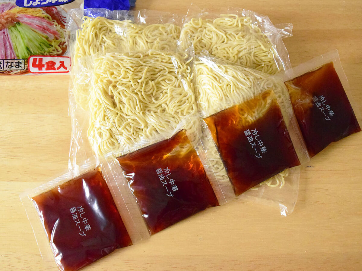 ロピアオリジナル「冷やし中華（しょうゆ味）」