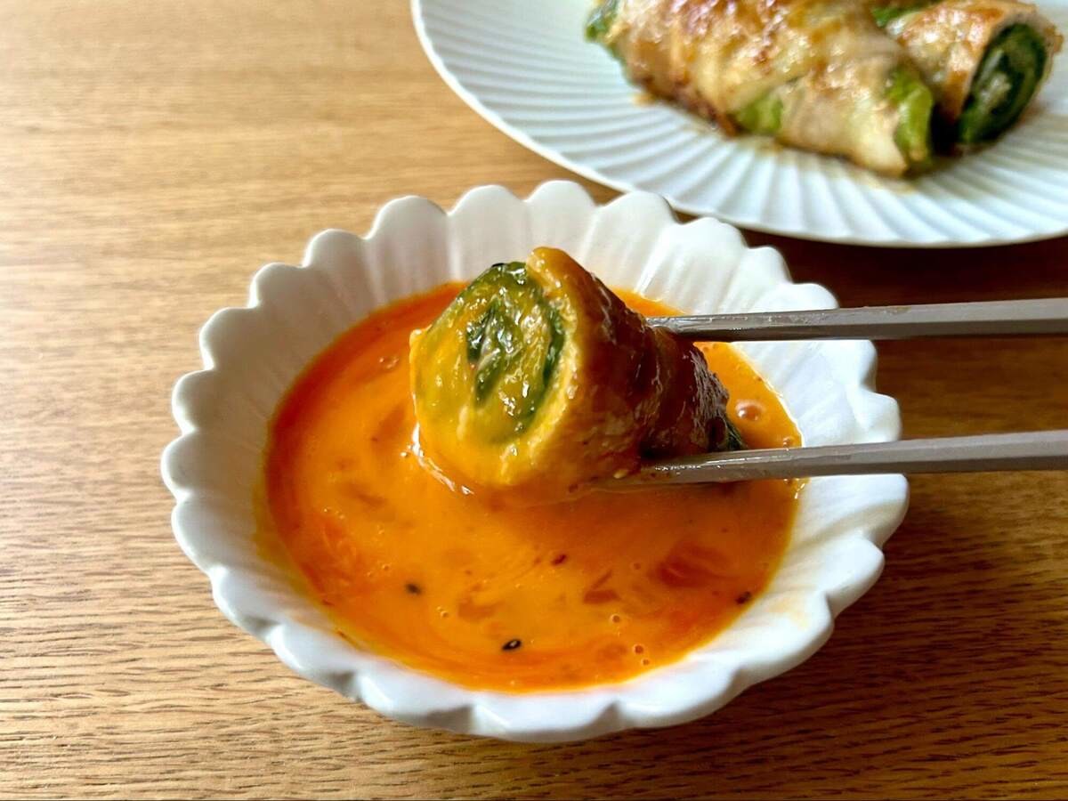 りこ⌇夫が沼る簡単おうちごはんさん「旨ダレ豚巻きレタス」