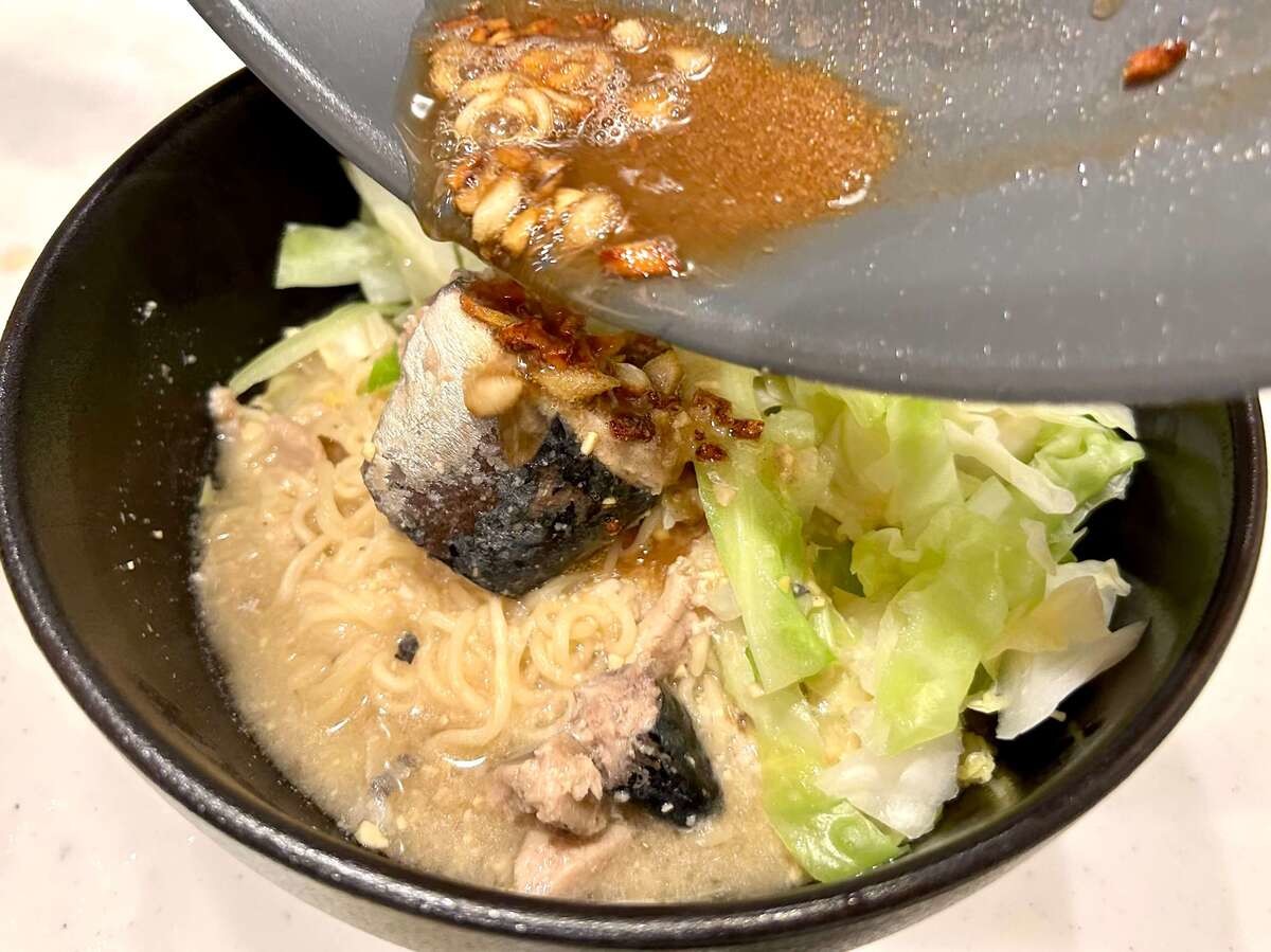 タサン志麻さん「サバ缶味噌ラーメン」
