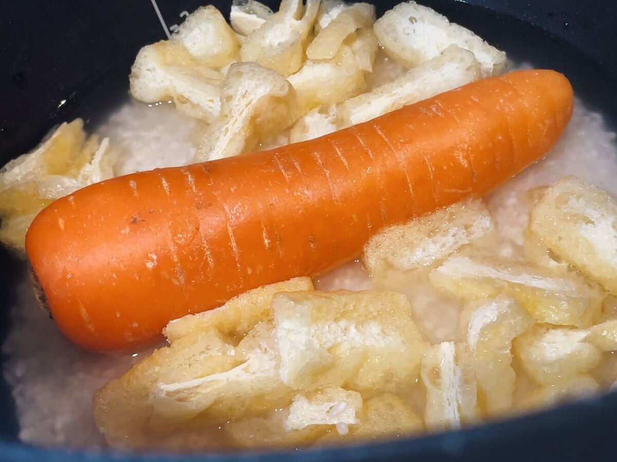 にんじん+油揚げの炊き込みごはん
