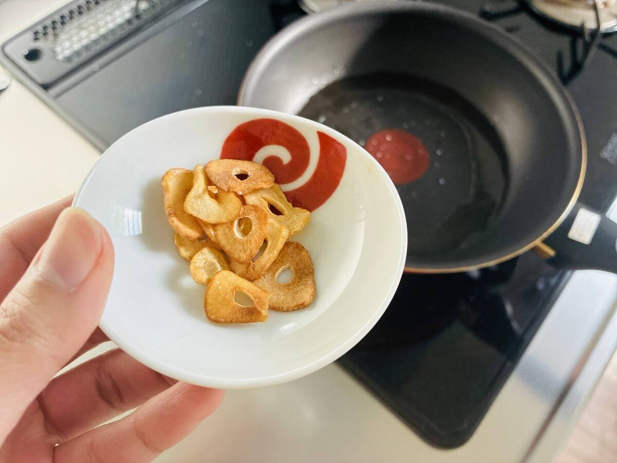 豆腐のコロコロガーリックステーキ