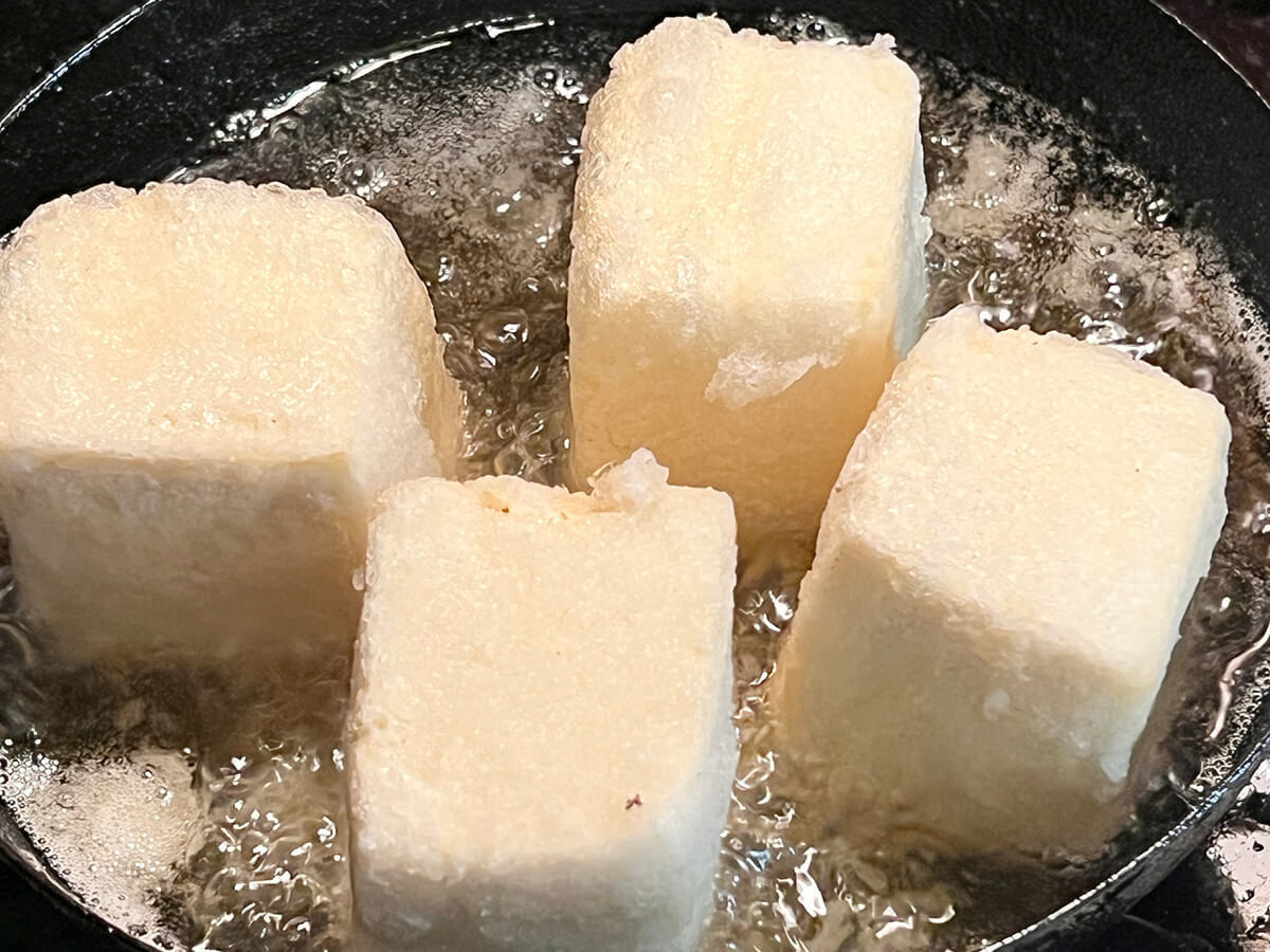 大原千鶴さん「フライパン揚げだし豆腐」のレシピ