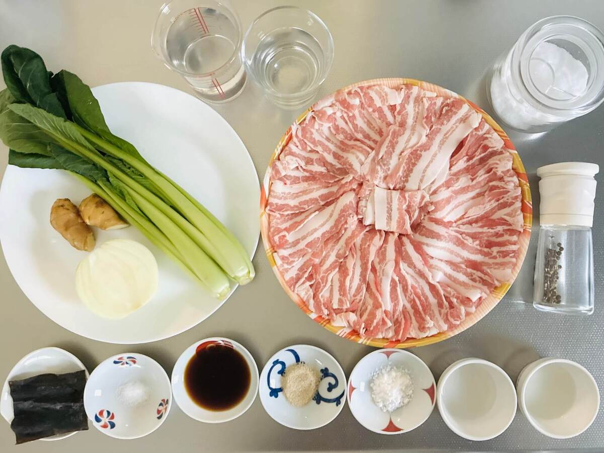 ショウガたっぷり豚バラ炒め