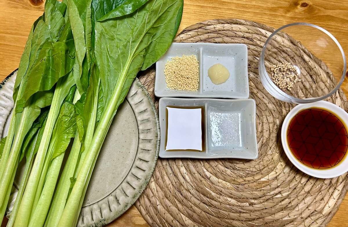 相葉マナブ「小松菜ナムル」のレシピ