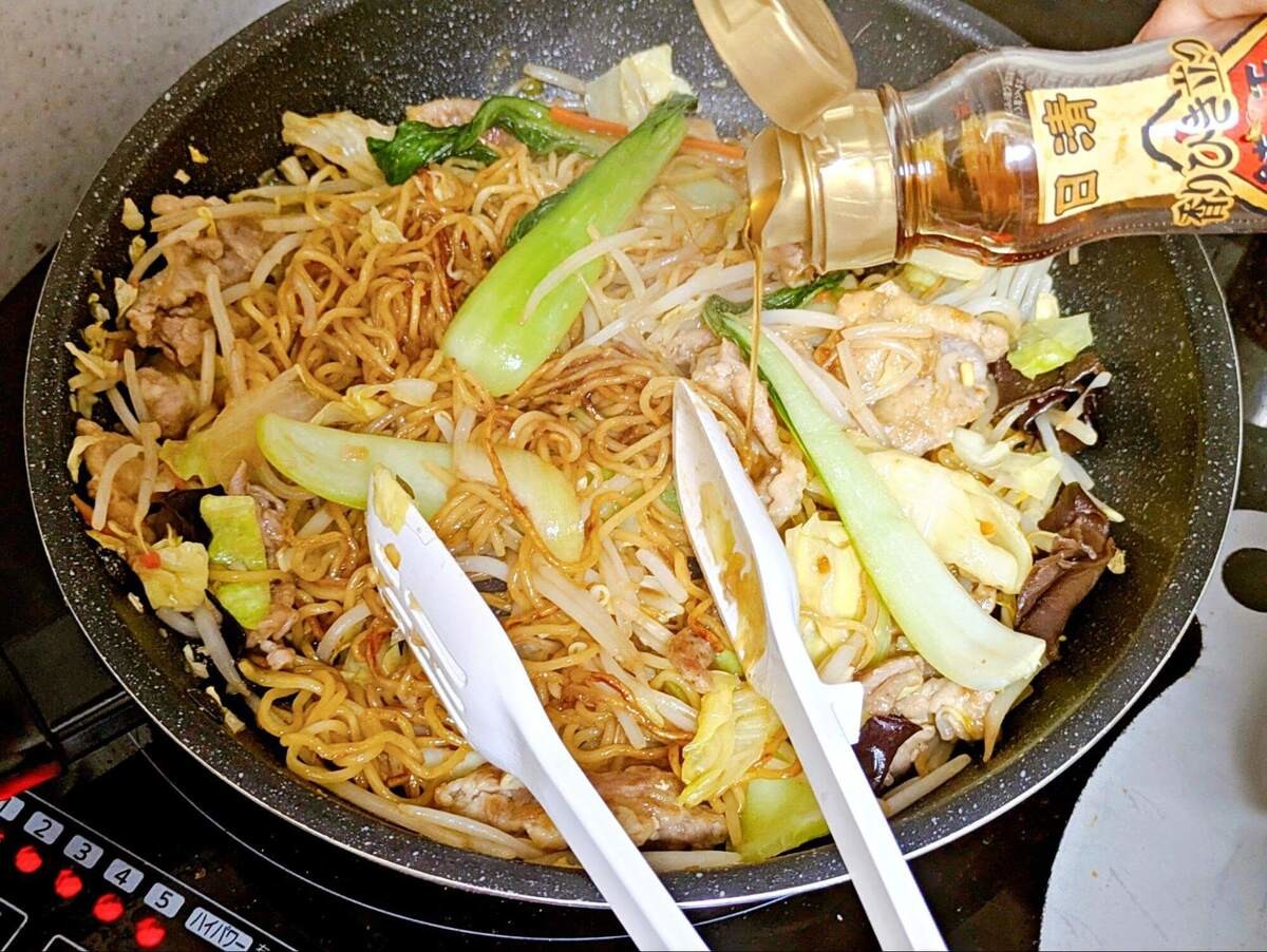 『けんまさきっちん』さん「王将風焼きそば」