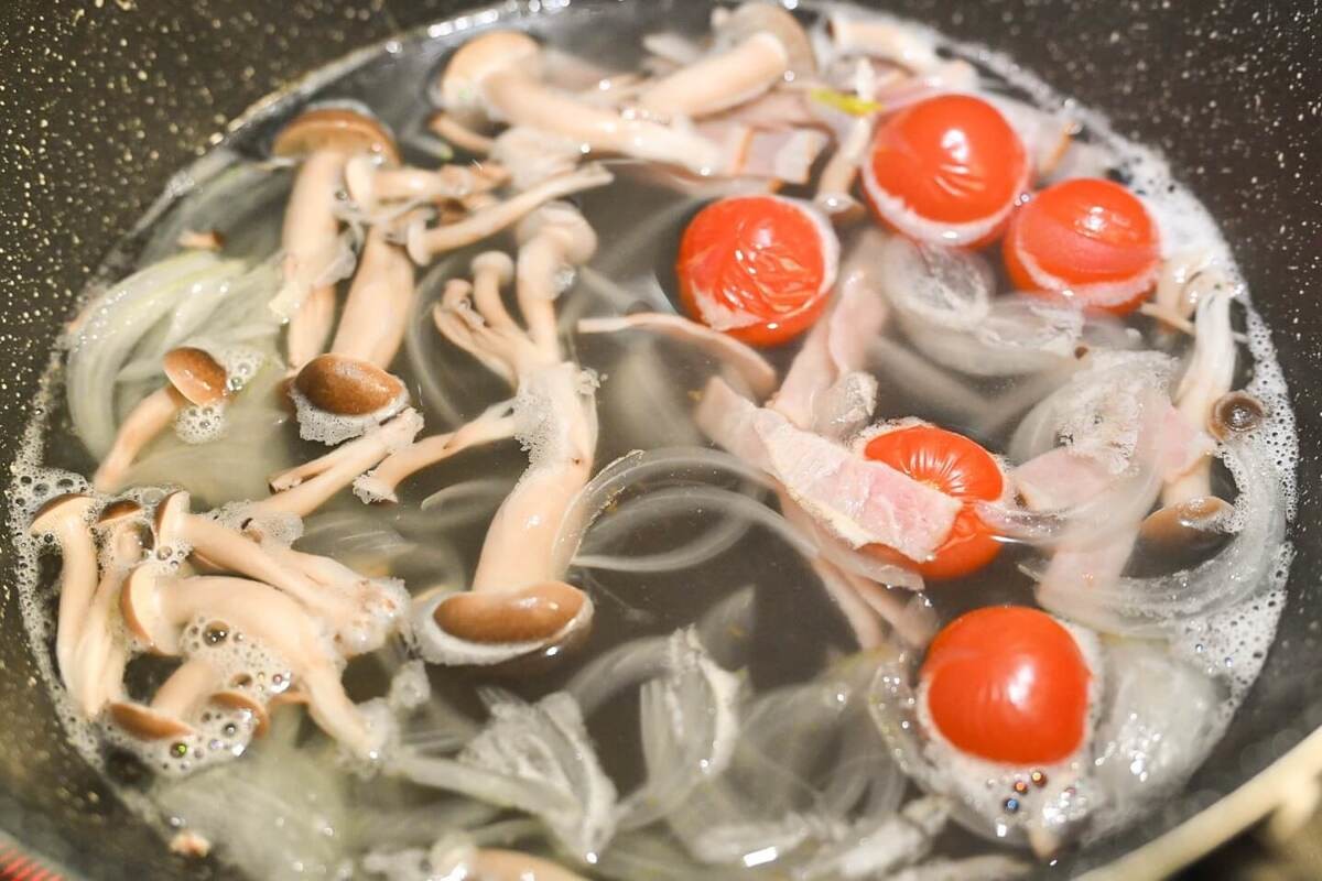 「お鍋1つでお手軽!うま塩スープパスタ」のレシピ