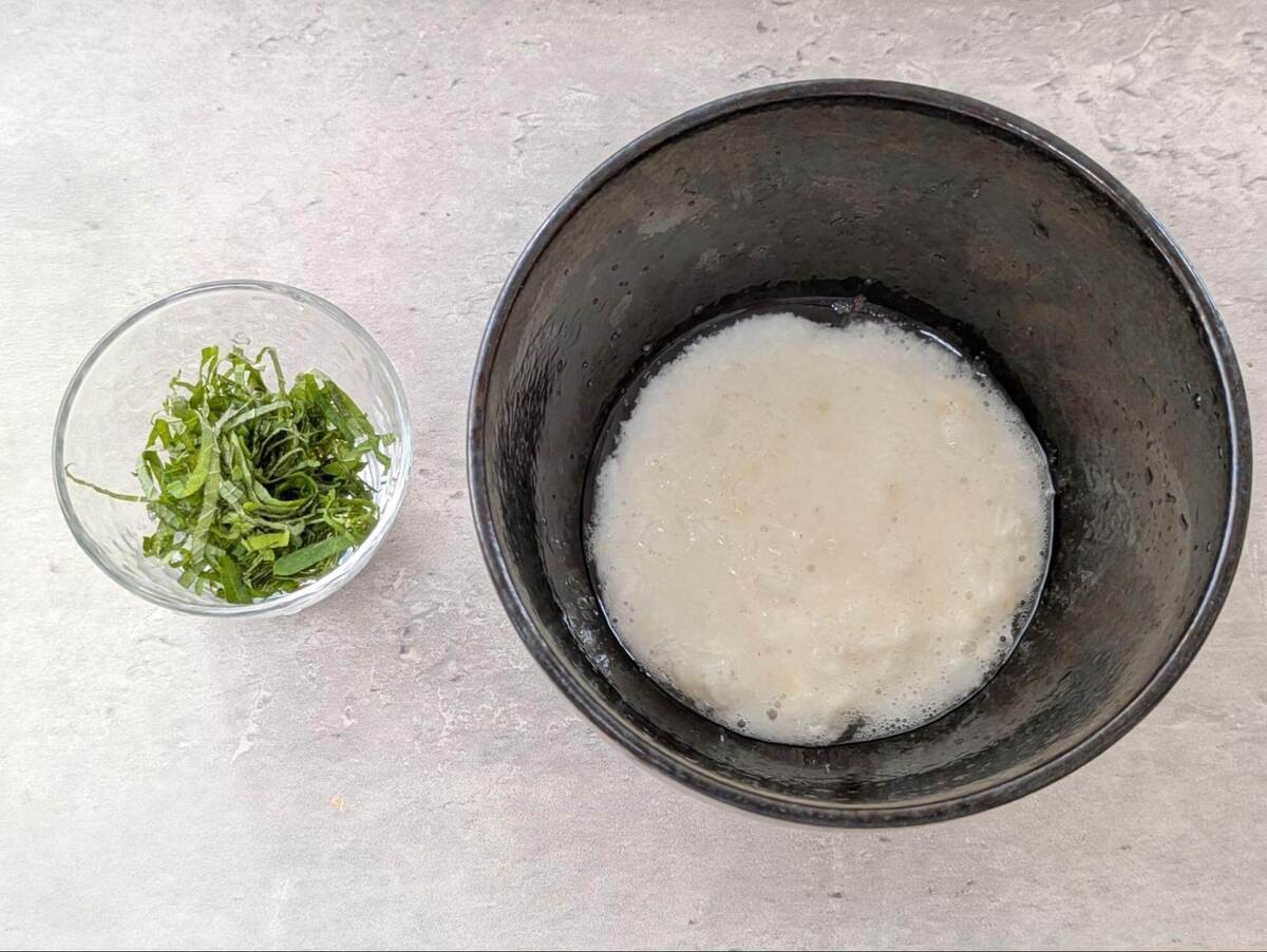 豚しゃぶのとろろ酢そうめん